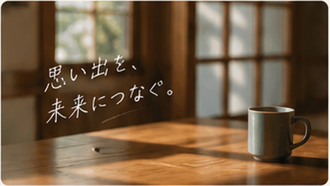 実家で過ごした時間をイメージした写真